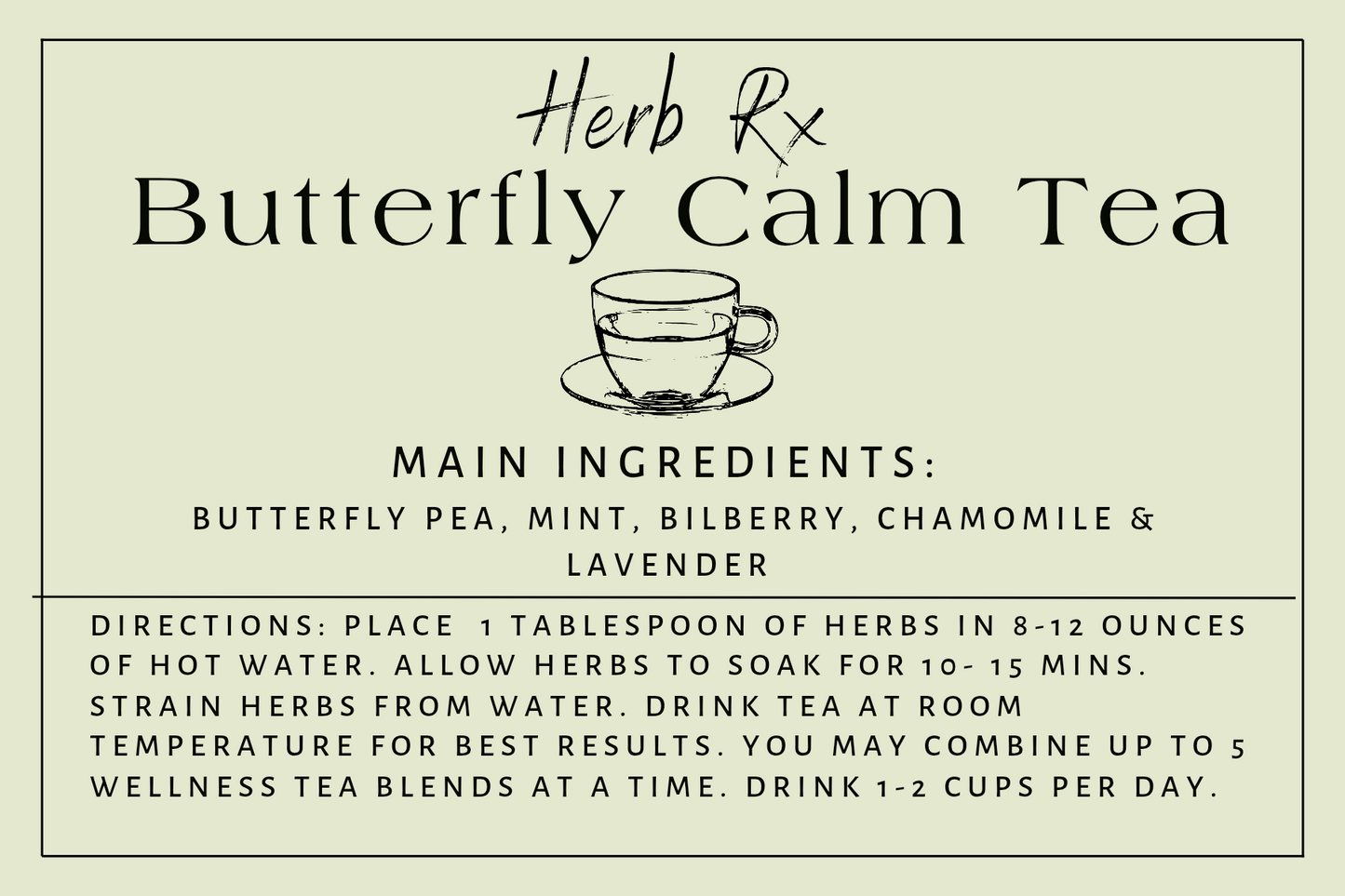Butterfly Calm Tea