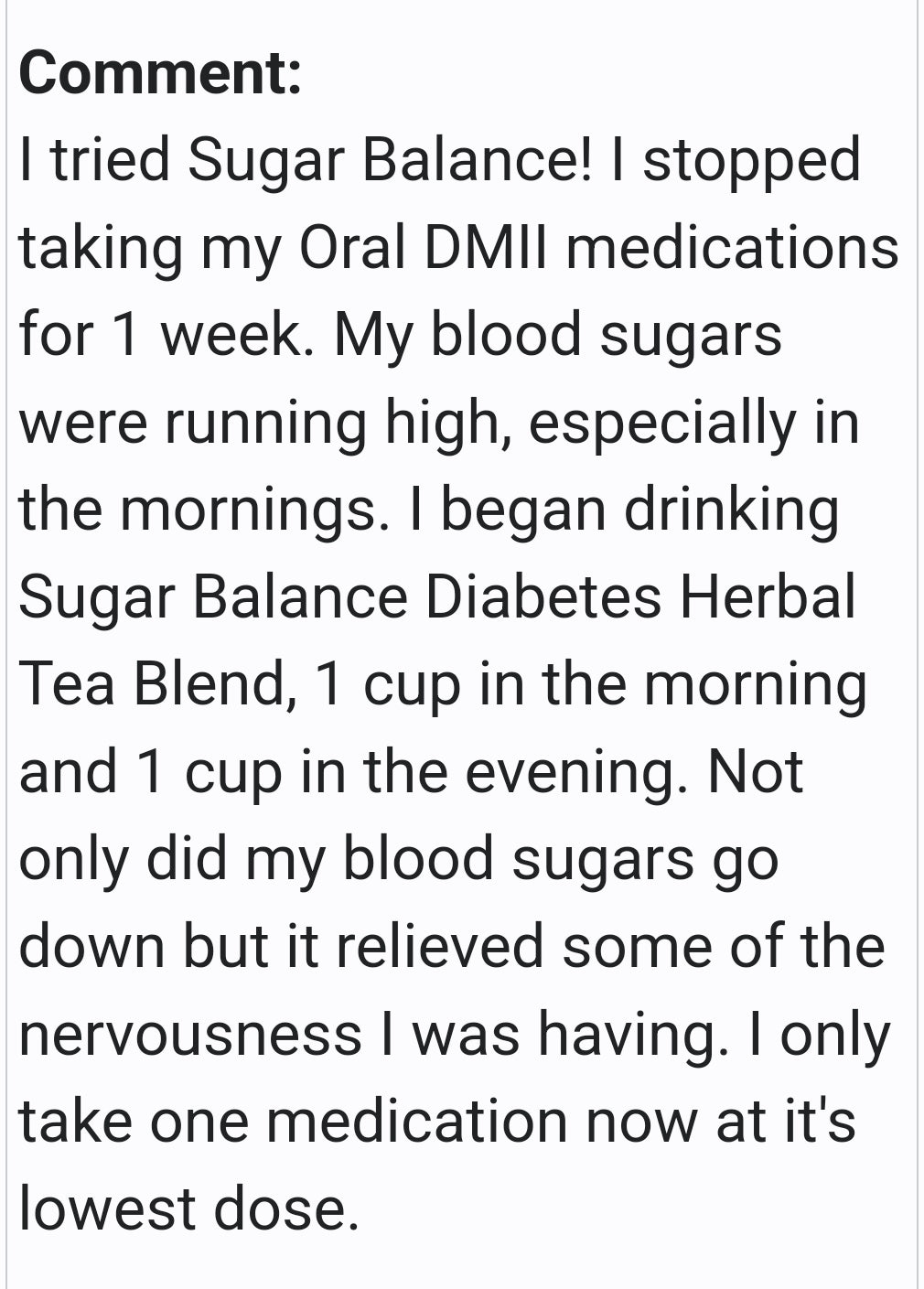 Sugar Balance Tea